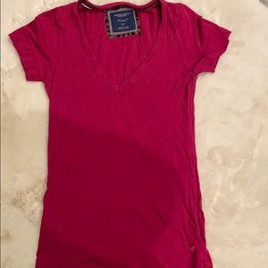 Pink short sleeve shirt